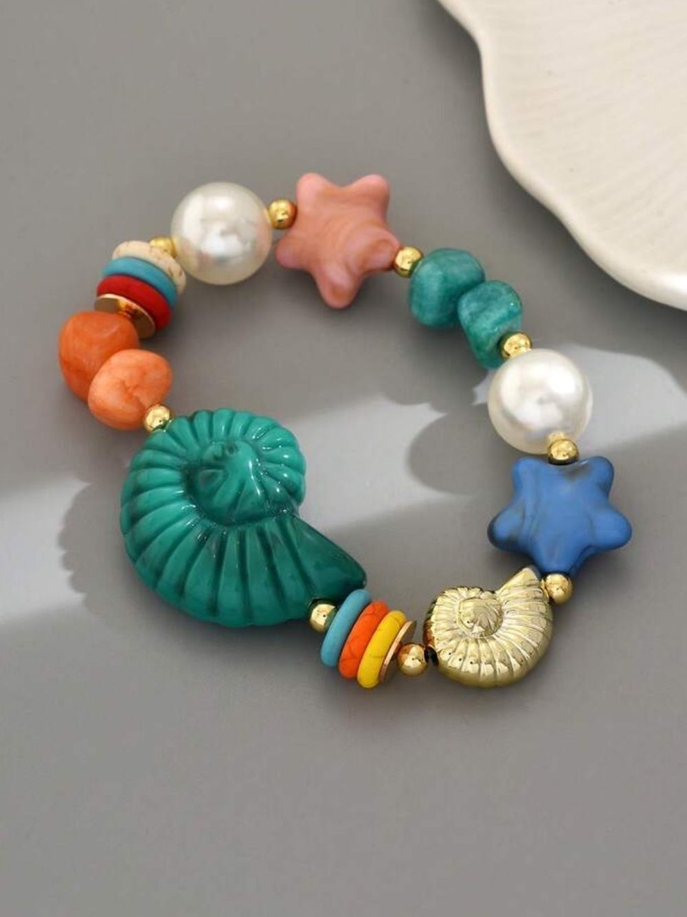 Seashell Beaded Bracelet N2196